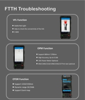 SENTER PDA S337 V7 Android 12, Probador VDSL, Probador XDSL, DMM, Probador de Fallas en Líneas de Cobre, OPM, VFL, IPTV, Analizador de Wifi SPEEDTEST