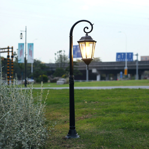 Lampadaire LED d'<span class=keywords><strong>extérieur</strong></span> de style européen, étanche, en aluminium, pour rues et pelouses, IP65, style antique, éclairage de rue - Product Image 2