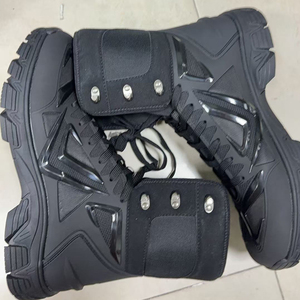Bottes tactiques respirantes en maille noire et kaki pour hommes DSF54 LOKWT, nouveau design, toutes saisons, durables, pour la randonnée en plein air, chaussures pour hommes - Product Image 4