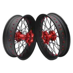 17 pulgadas 36 radios EXC SXF <span class=keywords><strong>SX</strong></span> 250 300 450 aleación motocicleta mate negro llanta radios ruedas <span class=keywords><strong>Supermotard</strong></span> ruedas para <span class=keywords><strong>KTM</strong></span> - Product Image 1