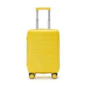 厂家直销随身行李3件套PP行李箱带TSA锁旅行手推车行李箱套装
