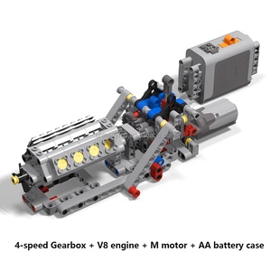 Piezas técnicas <span class=keywords><strong>de</strong></span> transmisión Variable Stemedu, <span class=keywords><strong>caja</strong></span> <span class=keywords><strong>de</strong></span> cambios <span class=keywords><strong>de</strong></span> velocidad MOC, bloque <span class=keywords><strong>de</strong></span> construcción <span class=keywords><strong>de</strong></span> motor mecánico para niños y niñas - Product Image 6