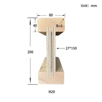 Viga de Encofrado de Madera H20 de Alta Calidad, Viga de Alta Dureza Resistente al Desgaste para Trabajos de Construcción Pesada