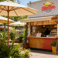 Letrero LED de Neón Retro con Diseño de Hot Dog, Lámpara de Pared Acrílica, Alimentación USB, Regulable, Clasificación IP65, Ideal para Tiendas y Fiestas