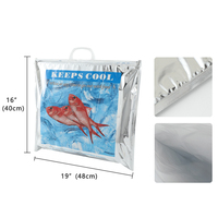 Bolsa Térmica Aislada, Bolsa Plegable Sostenible para Productos Perecederos y Transporte Congelado, Mantiene Frescos los Mariscos y la Carne en Movimiento