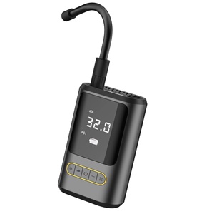 Gonfleur de pneus sans fil rechargeable compact - Mini <span class=keywords><strong>pompe</strong></span> à air portative avec affichage numérique certifiée CE pour voitures et véhicules électriques - Product Image 5