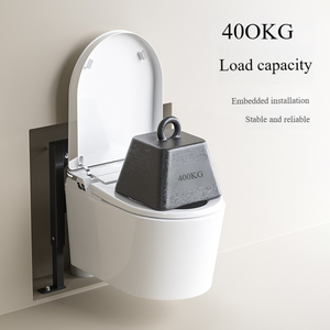 Asiento de Inodoro Inteligente de Estilo Moderno, Montado en la Pared, con Bidé Integrado, Descarga Automática, Inodoro Eléctrico Inteligente - Product Image 3