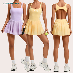 Vêtements de tennis LORISOW, jupes de sport avec short intégré pour femmes, évacuant l'humidité - Product Image 1