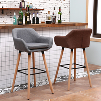 Chaise de bar haute de luxe moderne en fer pour restaurant, tabouret de comptoir pour cuisine, vente en gros