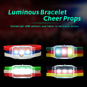2025 personnalisé LED Bracelet Pays Drapeau Personnalisation Réglable Silicone Clignotant LED Bracelets - Product Image 3