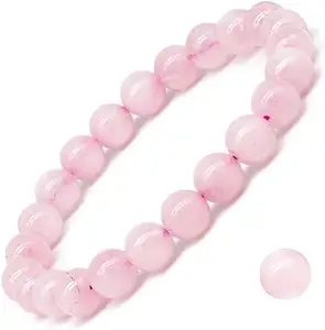 Natural Gemstone Bracelet Stretch Gems Stones Round Beads Healing Crystals Quartz Chakra Bracelets for Women Men Girls Gifts