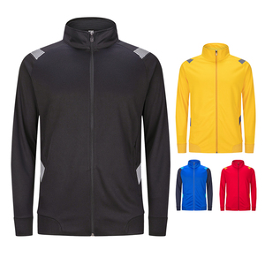 100 Polyester <b>Track</b> <b>Jacket</b> Custom 100 Polyester Dry Fit <b>Jacket</b> Casual Sport <b>Jacket</b> <b>For</b> <b>Men</b> With Hooded - Product Image 1