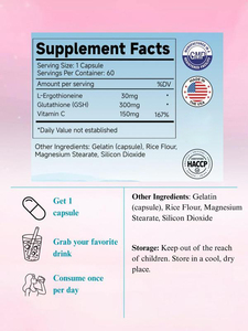 Best Selling <strong>Glutathione</strong> Pills With Vitamin C For Natural Skin Brightening Whitening &amp; Antioxidant Support - Product Image 6