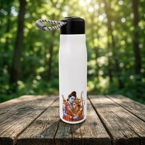 Bouteille d'eau en métal personnalisée avec impression numérique Liviya Radha Krishna Design, pour usage promotionnel, bureau, Noël, rentrée scolaire - Product Image 5