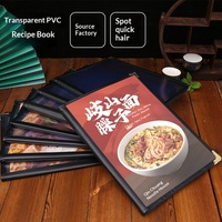 Protège-menu en PVC transparent effet cuir, à feuilles mobiles, pour restaurant, café, salle à manger, classeur de commandes, modèle 701A Chine