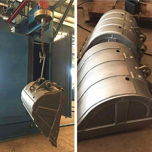 Máquina de chorro de tiro tipo gancho de suspensión, cinta transportadora de cadena aérea, máquina de chorro de tiro - Product Image 5