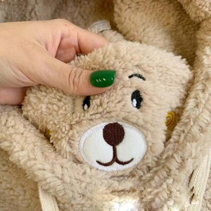 Chapeau et écharpe intégrés pour enfants, nouvelle mode d'hiver, pour filles et adultes, chapeau tricoté chaud pour femmes - Product Image 3