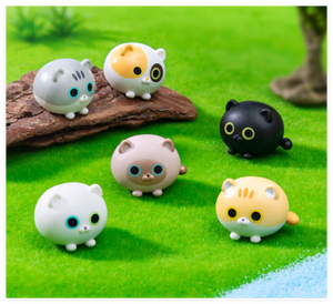 Venta al por mayor <span class=keywords><strong>3D</strong></span> miniatura pequeño lindo animal gato niños hermosa resina dibujos animados estatuilla pequeño personalizar arte juguete coleccionable fabricación - Product Image 4