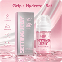 Jelly Grip Hydrating Prime and Set Spray 2-en-1 : Base de Teint et Fixateur de Maquillage Technologie Gel-Vaporisateur, Contrôle du Sébum, Film Formateur