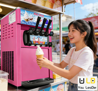 Machine à glace molle électrique professionnelle en acier inoxydable LD LD-BQL268 450W 220V Garantie 1 an