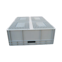Caisse en plastique ventilée et empilable de 800*600*230 mm pour fruits et légumes, logistique de la chaîne du froid mondiale, écologique, légère et durable