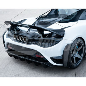 Conjunto de Conversión <span class=keywords><strong>Trasera</strong></span> 765LT para <span class=keywords><strong>McLaren</strong></span> <span class=keywords><strong>720S</strong></span>, Piezas de Fibra de Carbono Seca, Ensamblaje de Parachoques, Alerón y Sistema de Escape - Product Image 2