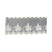Mode moderne café boutique Crochet dentelle Tube rideaux 150x35cm ignifuge pleine lumière ombrage Style Jacquard