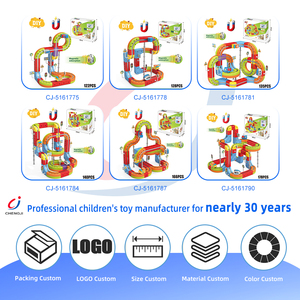 <span class=keywords><strong>Tren</strong></span> Eléctrico Magnético Chengji con Vías, Coches de Juguete, Luces y Música, Bloques de Plástico para Armar - Product Image 4