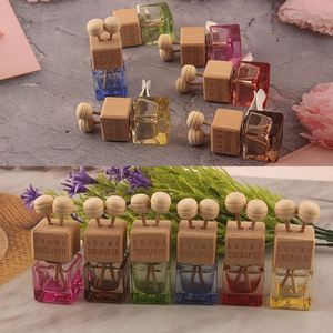 Coloré Stock 8ml carré Vent Clip Auto Huile Essentielle Parfum air De Voiture Désodorisant Vide Diffuseur Bouteille En Verre - Product Image 6