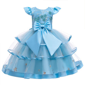 Robe de soirée classique pour fille, style noble, pour fête de famille, robe de princesse magnifique verte, paillettes brillantes, vêtements pour enfants - Product Image 4