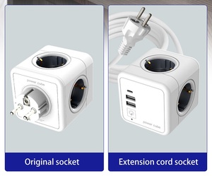 Enchufe Cubo Multiusos Español de Gran Venta con Doble Carga USB, 1 Tipo-C y Cable de Extensión de 1.5m - Product Image 6