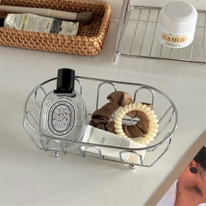 Panier de rangement multi-niveaux en alliage de zinc, non pliable, de luxe léger, pour vaisselle et comptoir de salle de bain - Product Image 5