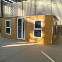 Maison conteneur à panneaux sandwich extensibles à double aile, 20 pieds, maison familiale miniature portable, structure en acier galvanisé, conception étanche