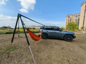SUV extérieur Portable réglable en alliage d'aluminium Camping hamac support Durable 1-2 personne pour la randonnée et le voyage - Product Image 6