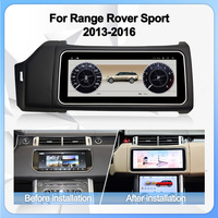 Navihua Nouveau Design 12.3 ''Écran Incurvé Android Autoradio GPS Navigation Multimédia Carplay pour Range Rover Sport L494 2014 2017