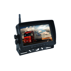 Kit de moniteur de recul sans fil IPS 7 pouces avec 4 caméras IR sans fil 12V-24V, écran quadruple, étanche 360° pour la sécurité du véhicule - Product Image 6