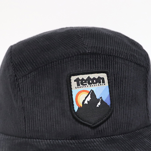 OEM Quality Unisex 5-Panel Corduroy Hat Adjustable Flat Brim <b>Winter</b> Outdoor Hiking <b>Caps</b> Wholesale Custom Woven Patch Camp Gorras - Product Image 6
