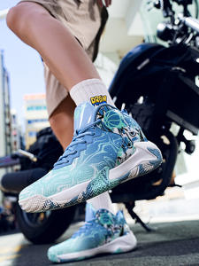 รองเท้าบาสเก็ตบอลไซส์ใหญ่ 48  แบบมีเบาะลมกันลื่น  วัสดุตาข่ายด้านบน พื้นรองเท้า EVA  สำหรับวัยรุ่นชาย  รองเท้าวิ่งสำหรับฤดูหนาว - Product Image 4