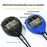 Yisheng YS803 Stopwatch Digital Tahan Air dengan Layar Elektronik, Alat Pengatur Waktu Profesional, Anti Selip untuk Lintasan Lari