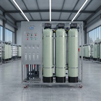 Usine de traitement et de purification d'eau par osmose inverse UF conteneurisée 20~300T/D
