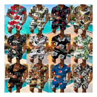 Offre Spéciale – Ensemble 2 Pièces Polo Homme Imprimé Géométrique Demi-Zip – Chemise Manches Courtes et Short – Tenue de Sport Été – Vêtements Homme Afrique et Moyen-Orient