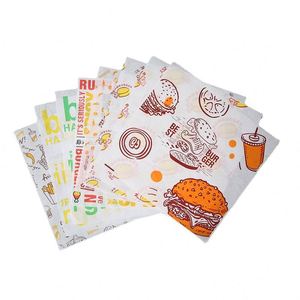 Custom Printed Logo Wrapping <b>Wax</b> <b>Paper</b> Greaseproof 2026 Burger <b>Paper</b> With PE Coated - Product Image 1