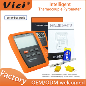 Vici DM6802A + Dual Channel Tipo K Termopar Termômetro Digital Industrial - Product Image 6
