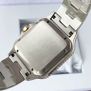 Liquidation Vente Hip Hop Iced Out Montre <span class=keywords><strong>Luxe</strong></span> Top Moissanite Verre Saphir Montre Mécanique pour Hommes - Product Image 4