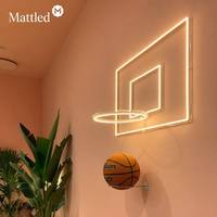 Letrero Luminoso LED de Neón con Diseño de Baloncesto |   Lámpara de Neón para Cuarto de Juegos de Niños, Gimnasio, Decoración de Pared para Cuarto de Hombre |   Regalos Personalizados al por Mayor con Dropshipping