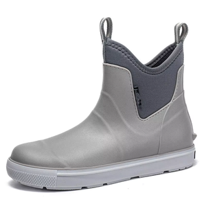 Botas de Cubierta Unisex Antideslizantes e Impermeables con Diseño Personalizado, Altura hasta el Tobillo, con Interior de Neopreno Transpirable para Uso Marino - Product Image 6