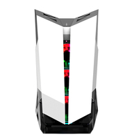 Lovingcool ATX CPU RGB Table PC Gaming Computer Cases & Towers Mid Tower Desktop CPU Server Cabinet Comput RGB Case avec ventilateurs