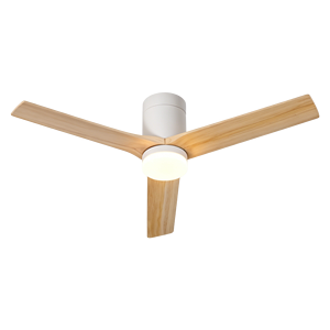 Minimalist Modern Walnut Tone 3-Blade 52-Inch Blade 6-Speed Remote Control <b>Ceiling</b> <b>Fan</b> LED Light Luxury Living Room <b>Bedroom</b> - Product Image 3