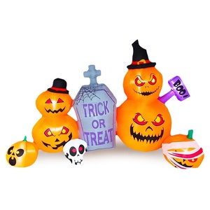 Décorations gonflables extérieures de yard de citrouille de fantôme d'<span class=keywords><strong>halloween</strong></span> allumant les inflatables décoratifs de vacances bon marché gonflables - Product Image 5
