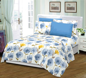 Groothandelsprijs Op Maat Gemaakt King Queen Size 6-delig Beddengoedset Katoen Spannlaken en Platte Lakens Geprint Kleurrijk Beddengoed - Product Image 4